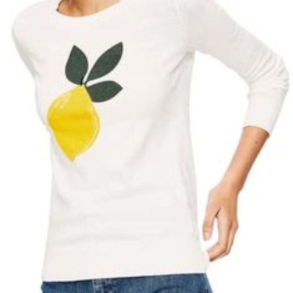 Boden Sweaters - Boden Cream Lemon Sweater Size M